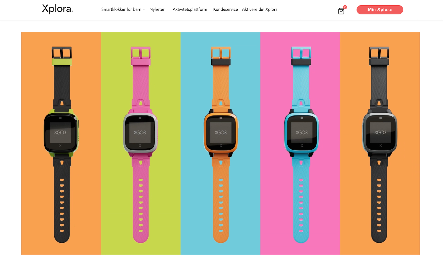 bilde av nettbutikken xplora.no