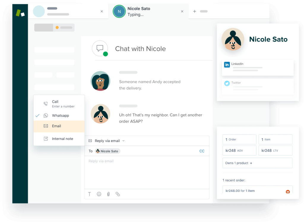 Customer Service management